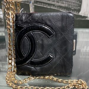 Authentic Chanel Cambon Line Quilted Wallet